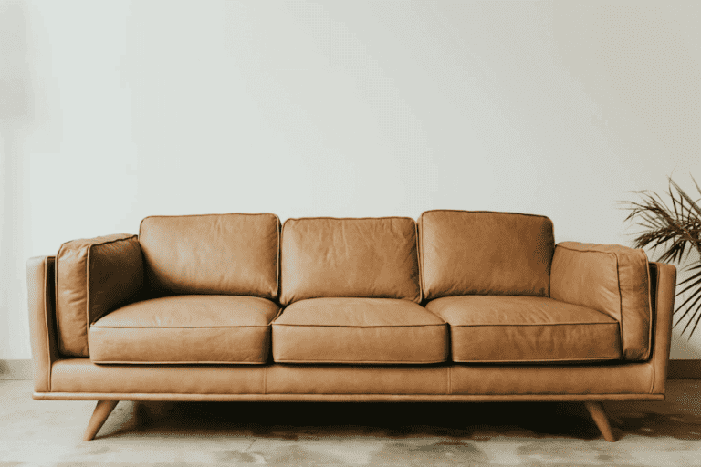 brown modern sofa