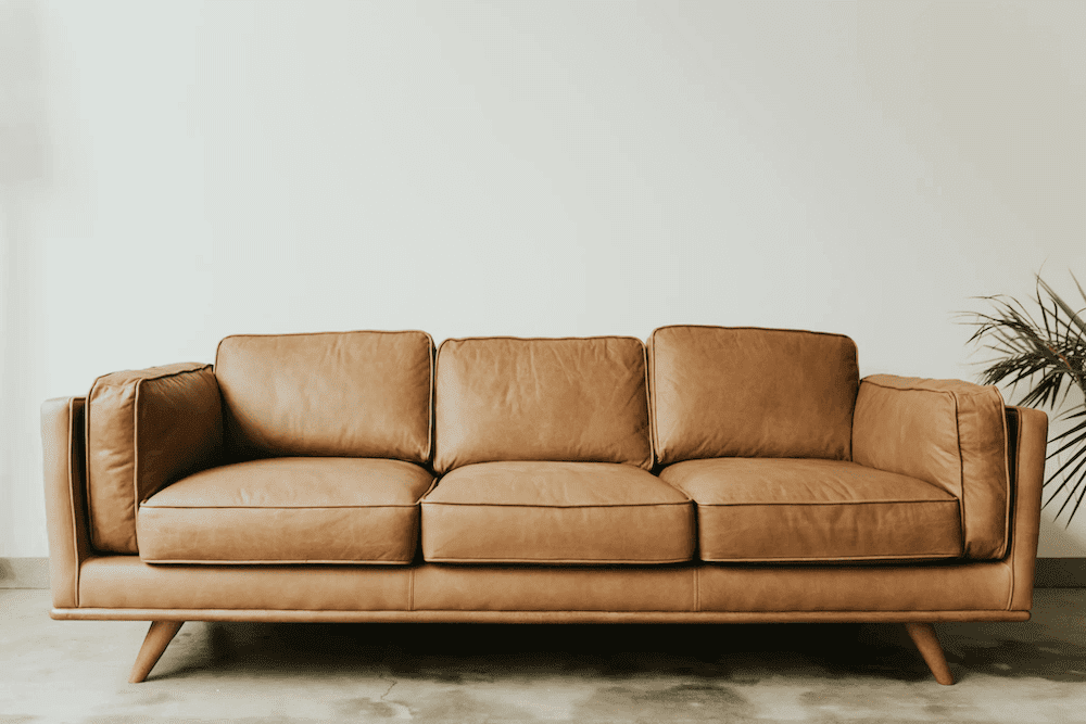 brown modern sofa