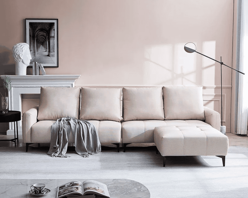 YKS 卡瓦尼 L 型貓抓皮沙發的耐用程度、坐感舒適度相當頂級